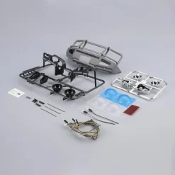 Killer Body 1/10 Alloy Bumper W/Leds Upgrade Setssilver-Grey