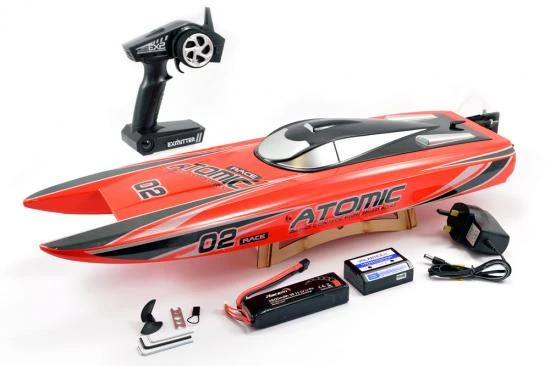 Volantex Racent Atomic 70Cm B/Less Raceboat Combo RTR Red - Image 9